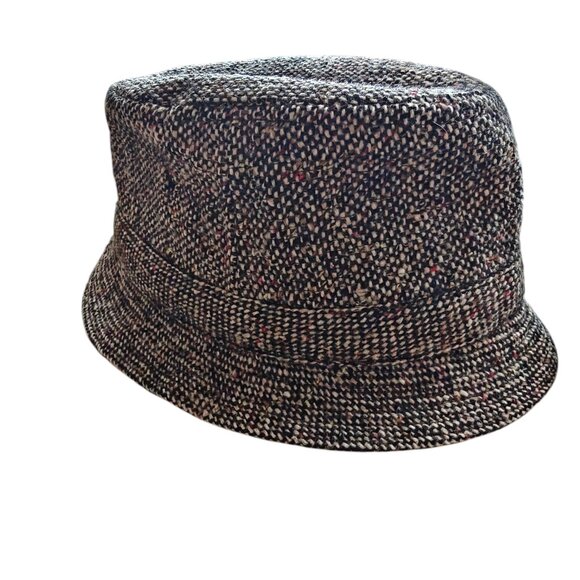 Vintage L.L. Bean David Hanna & Sons Wool Tweed Donegal Walking Cap Hat - Picture 3 of 5